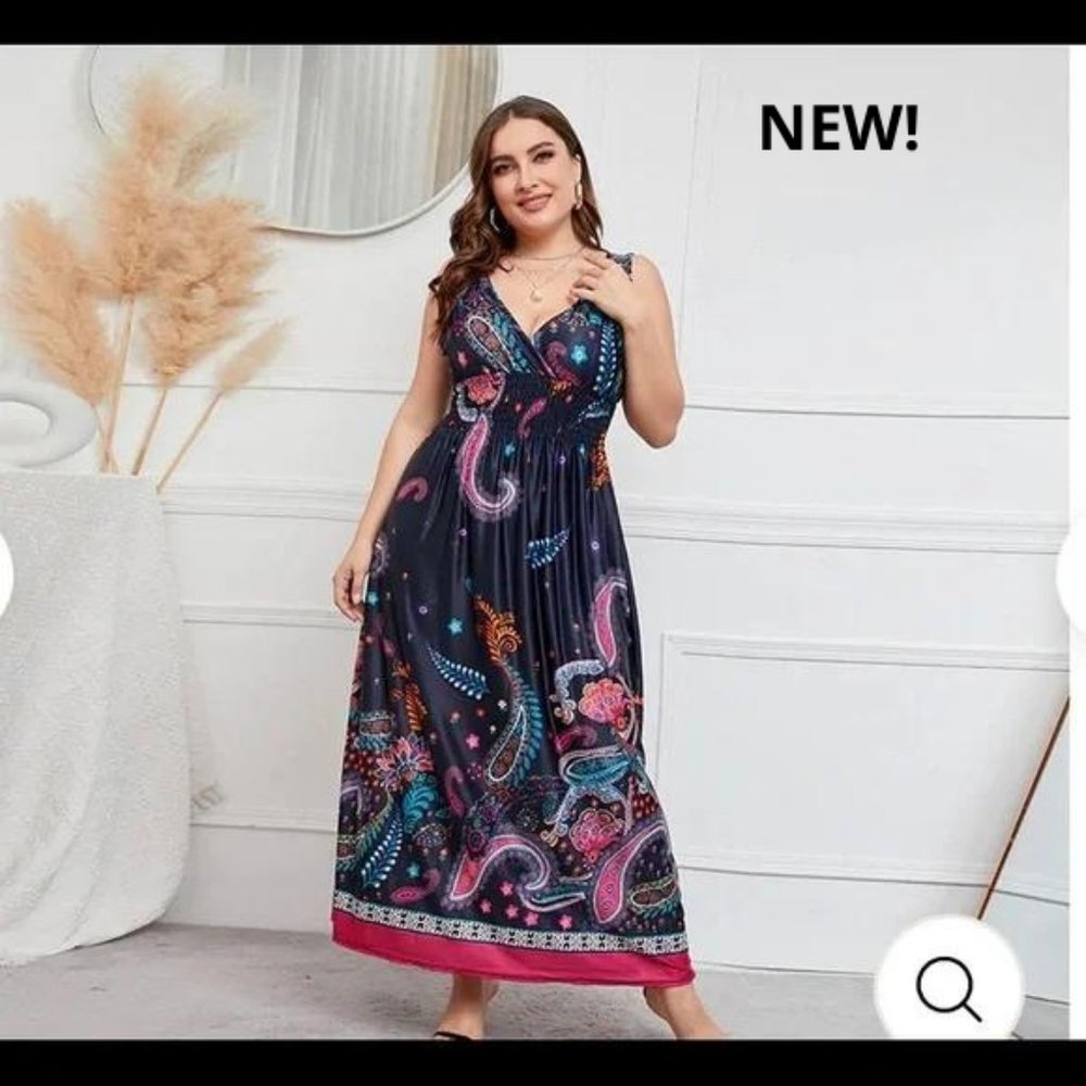 *CURVY* Baby Doll Maxi Dress